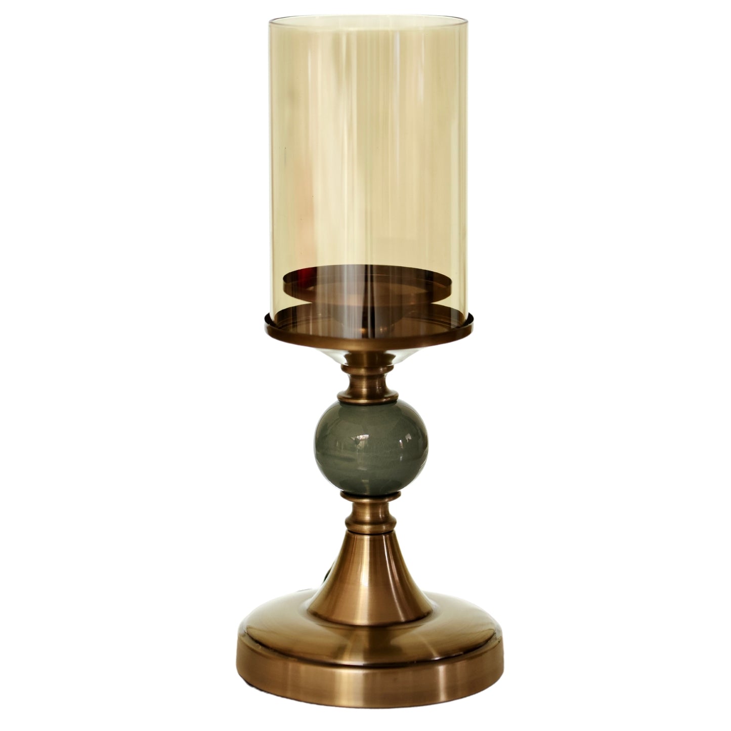 Vintage Marble & Metal Candle Holders