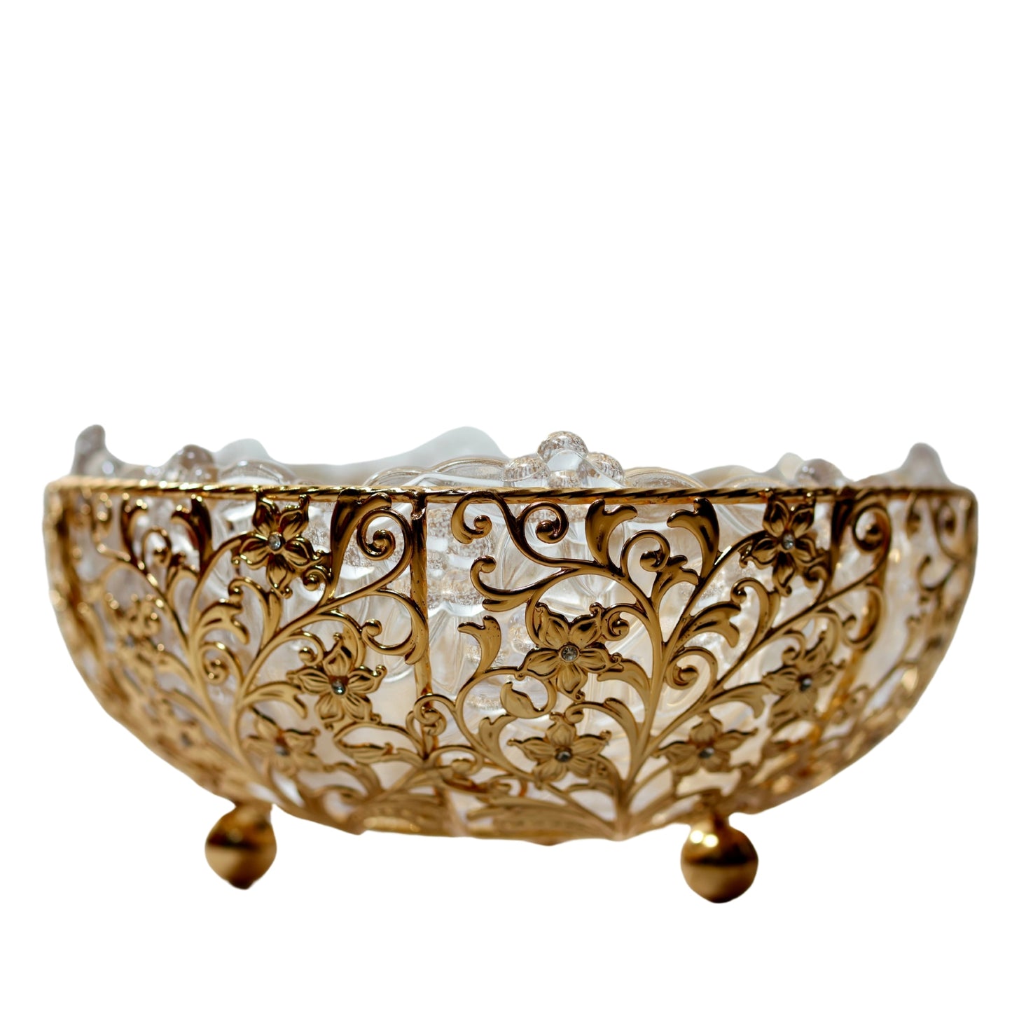 Gold Filigree Decorative Bowl