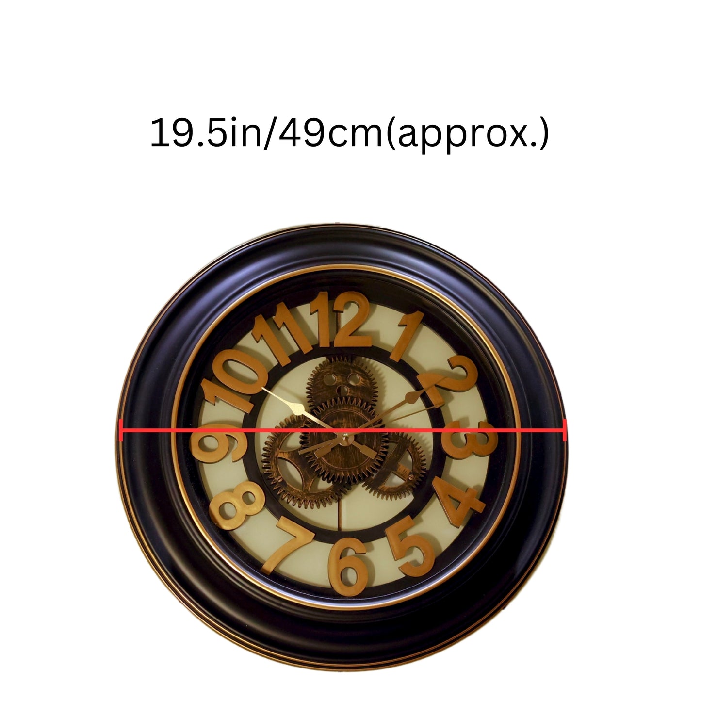 Exposed Gear Wall Clock