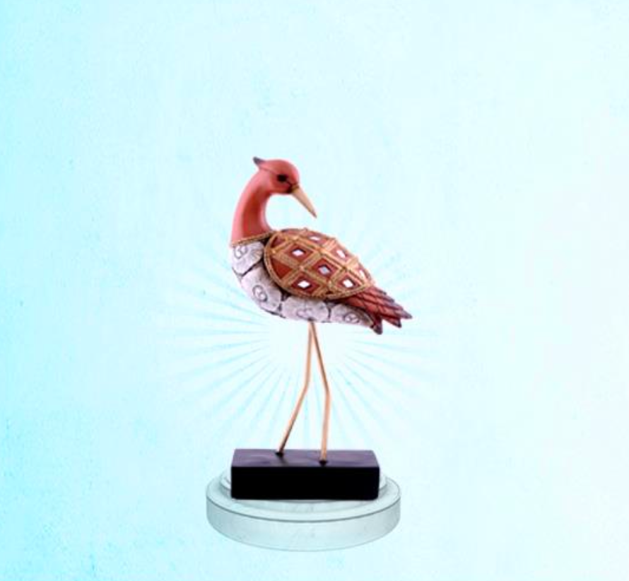 Artisan Crane Figurine